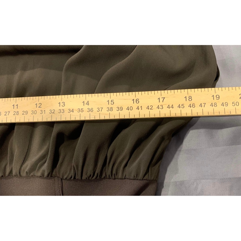 Banana Republic Stretch-Crepe Drop-Waist Maxi Dress Double Chocolate S $260 - Picture 12 of 16